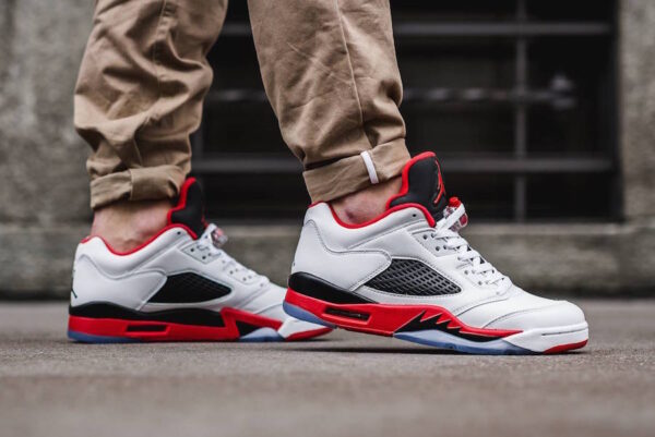 Giày Air Jordan 5 Low 'Fire Red' 2016 819171-101 - Hình ảnh 4