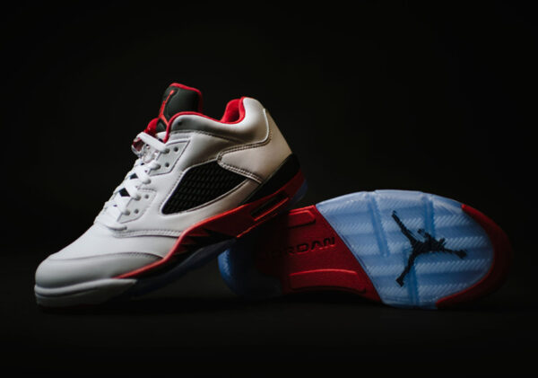 Giày Air Jordan 5 Low 'Fire Red' 2016 819171-101 - Hình ảnh 3