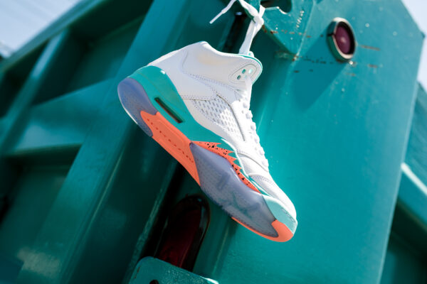 Giày Nike Air Jordan 5 Retro 'Light Aqua' 440892-100 - Hình ảnh 10