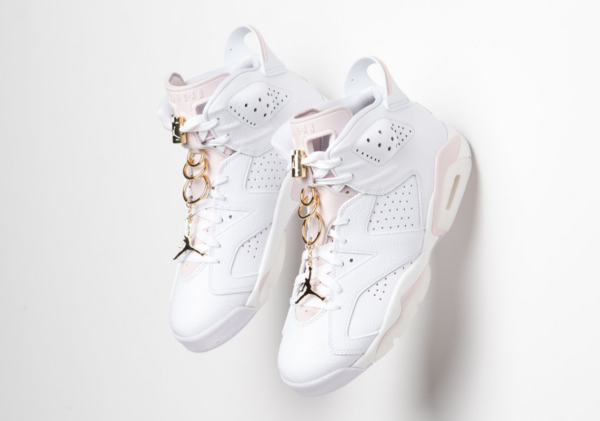 Giày Nike Wmns Air Jordan 6 Retro 'Gold Hoops' DH9696-100 - Hình ảnh 4