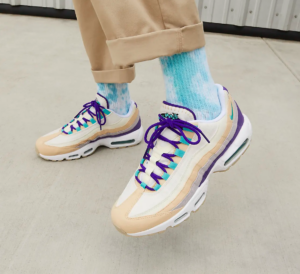 Alternative view of Giày Nike Air Max 95 Air Sprung Sail Purple Teal DH4755-200