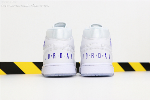Giay Nike Air Jordan 1 Retro Mid White Concord BQ6578 100 Authentic Shoes