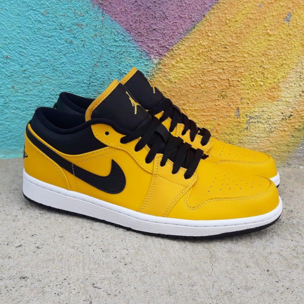 Giày Nike Air Jordan 1 Low GS 'University Gold Black' 553560-700 - Hình ảnh 5