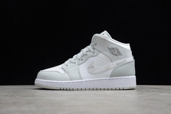 Giày Nike Air Jordan 1 Mid SE GS 'Swoosh Logo Grey Camo' DD3235-100 - Hình ảnh 6