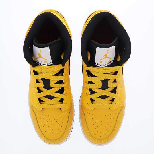 Giày Nike Air Jordan 1 Mid GS 'University Gold' 554725-700 - Hình ảnh 6