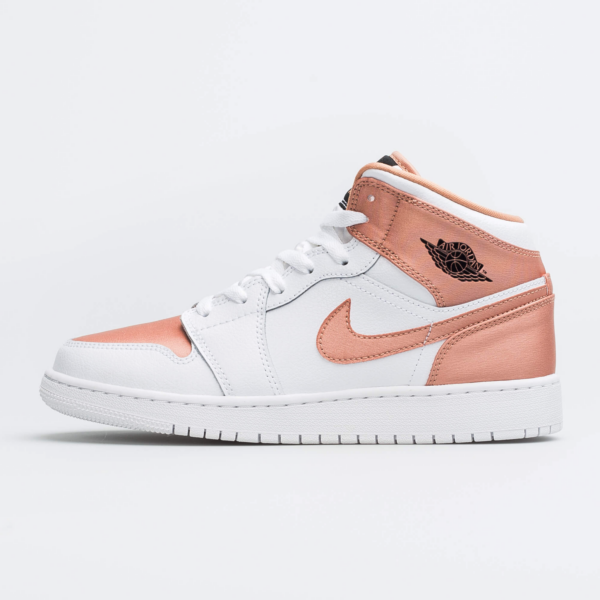 Giày Nike Air Jordan 1 Mid GS 'White Rose Gold' 555112-190 - Hình ảnh 4