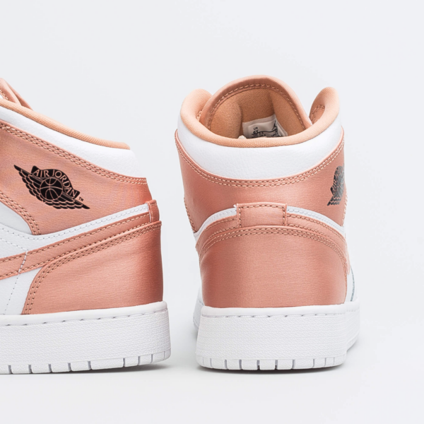 Giày Nike Air Jordan 1 Mid GS 'White Rose Gold' 555112-190 - Hình ảnh 7