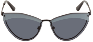Kính Alexander McQueen Silver Cat Eye 'Black' MQ0208S-001-60