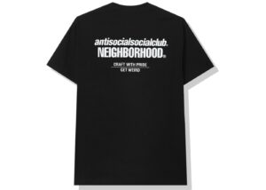 Alternative view of Áo Anti Social Social Club x Neighborhood Cambered Black Tee