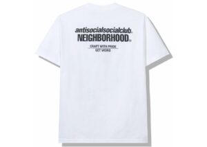 Alternative view of Áo Anti Social Social Club x Neighborhood Cambered White Tee