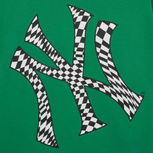 Ao MLB Checkerboard Logo Overfit New York Yankees 'Paisley Green' 3ATSO0233-50GND