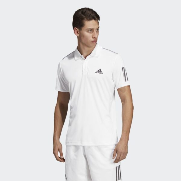 Áo Adidas 3 Stripes Club Polo Shirt White DU0849 - Hình ảnh 2