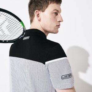 Alternative view of Áo Lacoste Polo SPORT Mesh Panel Tennis Black DH4754-51-BLK