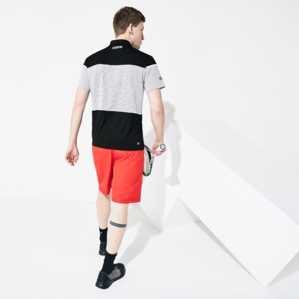 Áo Lacoste Polo SPORT Mesh Panel Tennis Black DH4754-51-BLK - Hình ảnh 3
