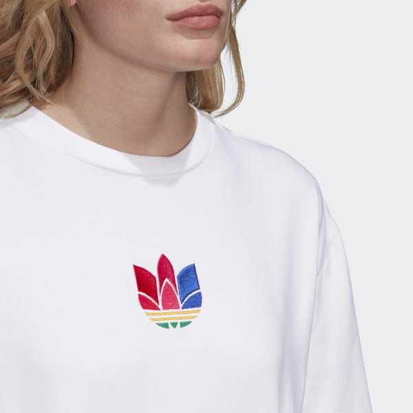 Áo Adidas Adicolor 3D Trefoil Tee White GD2235 - Ảnh 2