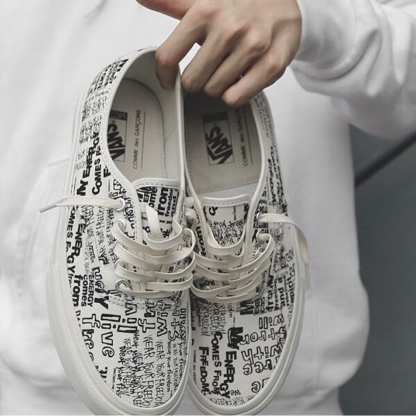 Giày Vans Authentic Comme des Garcons White (Japan) VN0A33TAKXY - Hình ảnh 3