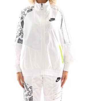 Áo Nike Womens Sportswear NSW Woven Track Jacket New Black White