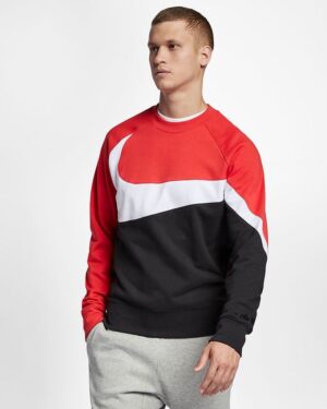 Alternative view of Áo Nike Sportswear Swoosh Crewneck AR3088-010