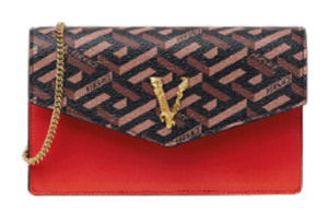 Túi Versace La Greca Signature Pouch Red Brown 1003086-1A01444-5B35V