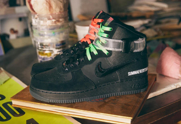 Giày Nike Lauren Halsey x Air Force 1 High LE 'ALL FOR 1 LA' CU3052-001 - Hình ảnh 8