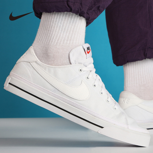 Giày Nike Court Legacy Canvas 'White' CW6539-100 - Hình ảnh 3
