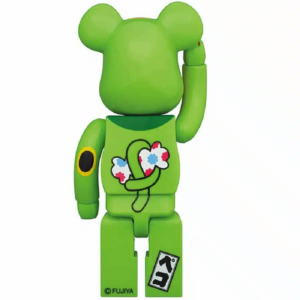 Mo Hinh Bearbrick Pekochan Neko Florescent Green 100% & 400%
