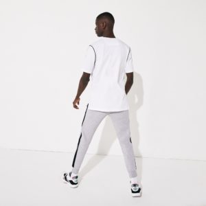 Ao Lacoste Sport Piped Cotton T-Shirt White TH4915-BLD