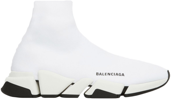 Giày Balenciaga Speed 2.0 White Black 617239W2DB29014