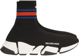 Balenciaga Shimmery Navy Blue Knit Fabric Speed Trainer Sneakers Size 40  Balenciaga  TLC