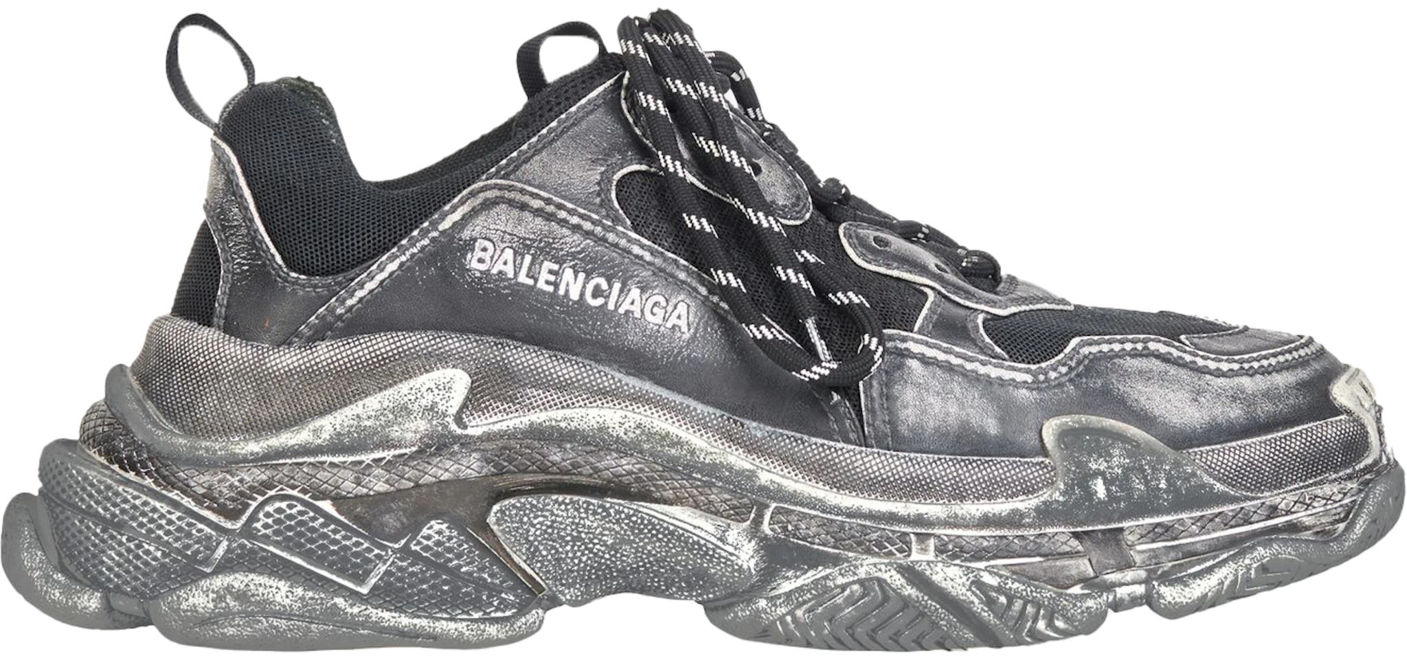 BALENCIAGA Triple S Sneakers Black  REAWAKE