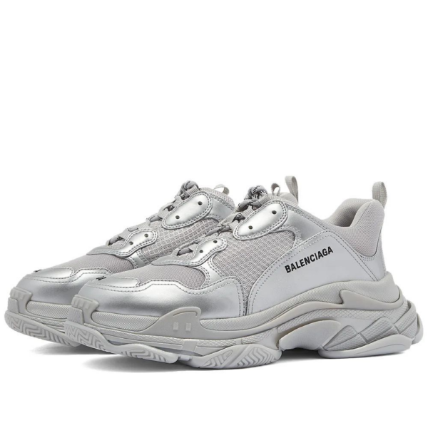 Giày Balenciaga Triple S Sneaker 'Silver Metallic' 536737-W2FS2-8100 - Hình ảnh 3