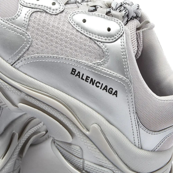 Giày Balenciaga Triple S Sneaker 'Silver Metallic' 536737-W2FS2-8100 - Hình ảnh 6