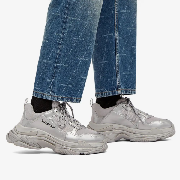 Giày Balenciaga Triple S Sneaker 'Silver Metallic' 536737-W2FS2-8100 - Hình ảnh 2