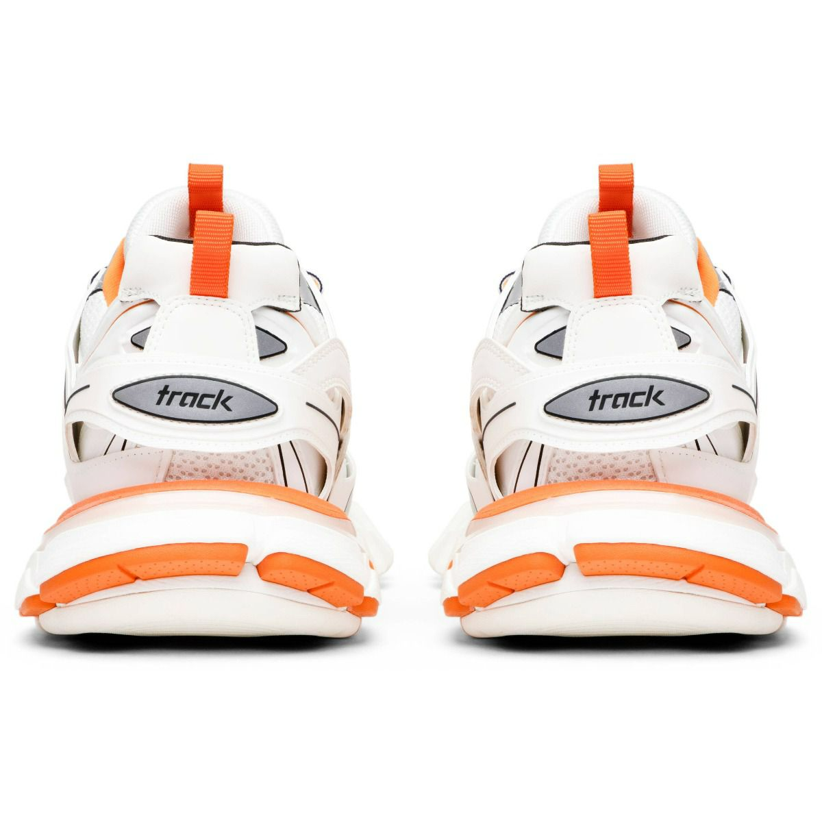 Balenciaga Track 20 Trainer Shoes White Orange  Scrolller