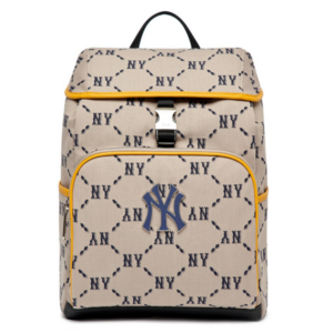 Túi MLB Monogram Diamond Jacquard NY Yankees Beige