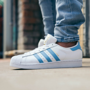 Alternative view of Giày Adidas Superstar Foundation J 'Light Blue'  S81018