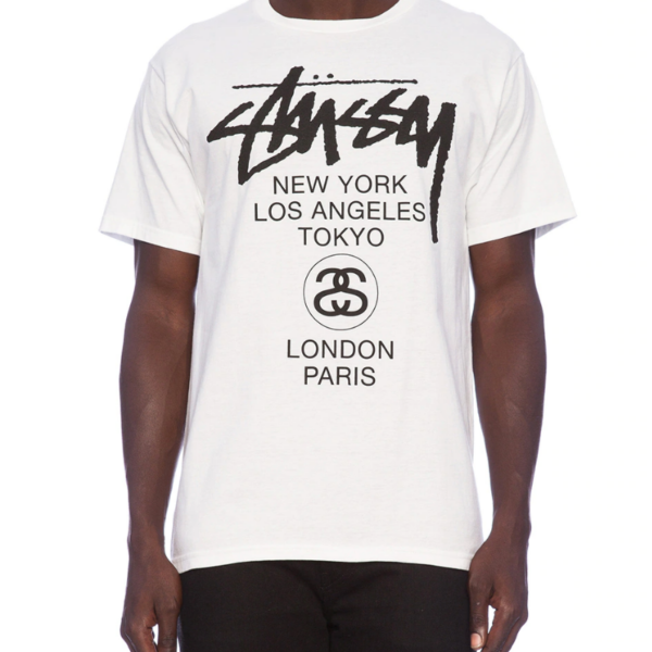 Áo Stussy World Tour T-Shirt White - Hình ảnh 3