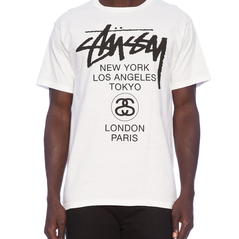 Áo Stussy World Tour T-Shirt White - Ảnh 3