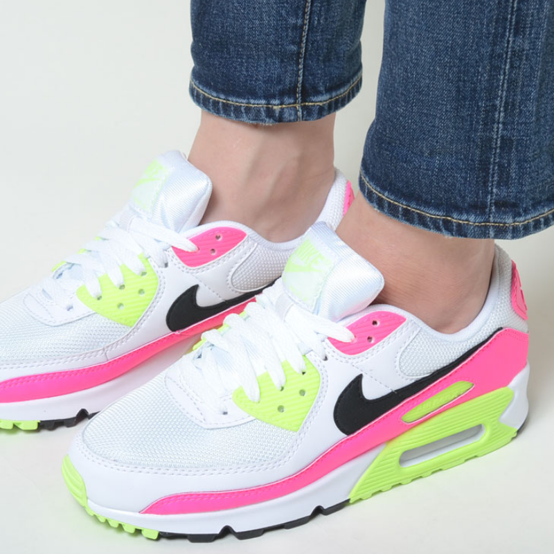 Giày Nike Wmns Air Max 90 GS 'Pink Volt' CT1030-100 - Ảnh 5