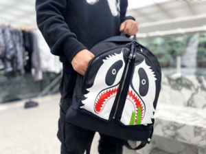 Alternative view of Balo Bape Panda Day Pack Black B-PADPBK