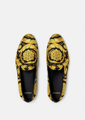 Alternative view of Giày Versace Barocco Print Silk Slippers Print DSU6488-DTS2C-D4191