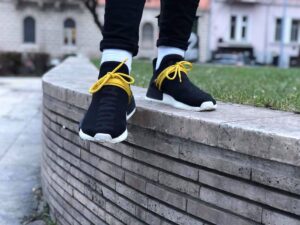 Alternative view of Giày Adidas NMD HU Pharrell Human Species 'Black' BB3068