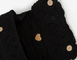 Alternative view of Túi Dolce & Gabbana Medium Cordonetto Lace Sicily Bag Black BB6002AW71780999