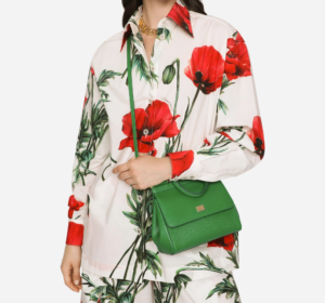 Tui Dolce & Gabbana Small Dauphine Leather Sicily Bag 'Green' BB7117A10378M307