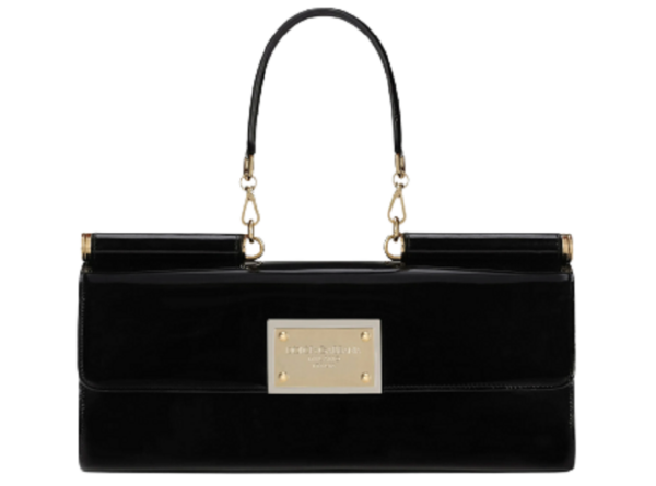 Túi Dolce & Gabbana 90s Sicily Bag In Shiny Calfskin Black BB7007A103780999