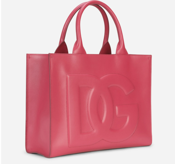 Túi Dolce & Gabbana Small Calfskin DG Daily Shopper Fuchsia BB7023AQ26987392 - Hình ảnh 3