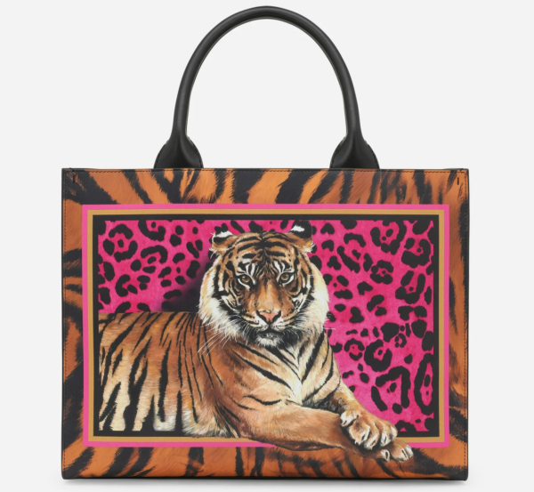 Túi Dolce & Gabbana Small DG Daily Tote Bag With Tiger Print BB7023B5937HE3QL - Hình ảnh 2