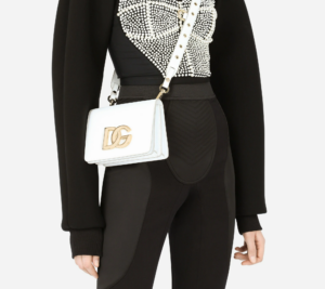 Alternative view of Túi Dolce & Gabbana Calfskin Crossbody 3.5 Bag White BB7037AW57680002