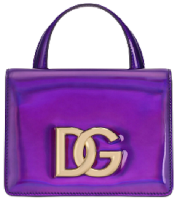 Túi Dolce & Gabbana Strobo Calfskin 3.5 Top-Handle Bag Purple BB7078AQ4958H459