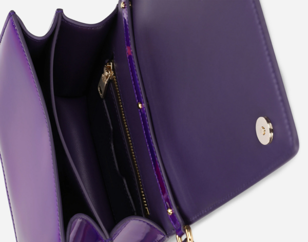 Túi Dolce & Gabbana Strobo Calfskin 3.5 Top-Handle Bag Purple BB7078AQ4958H459 - Hình ảnh 2